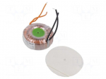Transformer: toroidal | 80VA | 230VAC | 24V | 3.33A | 0.93kg | &Oslash;: 87mm