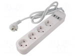 Power strip | WIFI | 220&divide;240VAC | 16A | intelligent house | 3680W | 1.5m