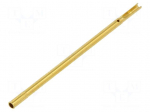 Test probe socket | gold-plated | KS-075 | soldered | L: 32.7mm