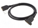 Cable | DisplayPort socket,both sides | DisplayPort 1.2 | Len: 1m