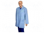 Coat | ESD,unisex | blue (bright) | L | <100G&Omega; | 115g/m2