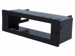 Mounting half frame for CB radio | with center hole | 141x37mm
