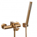 Bath mixer NERI with shower set, copper