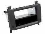 Radio frame | Mercedes | 2 DIN | black/rubber-touch