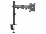 Holder | table edge | 8kg | 27" | black | Arm len: 428mm | monitor x1
