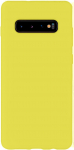Back panel cover Evelatus Samsung Galaxy S10 Nano Silicone Case Soft Touch TPU Yellow