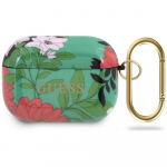 Guess GUACAPTPUBKFL01 AirPods Pro cover N.1 Flower Collection / green