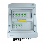 Switchgear attached DC hermetic IP65 EMITTER with Noark 1000V type 2 DC surge arrester, 5x PV string, 5x MPPT