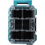 Makita MAKTRAK Organizer compact, tool box blue/transparent, transparent lid