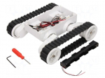 Tracked chassis | white | 245x225x75mm | 7.2VDC | Mot.qty: 2