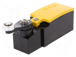 Limit switch | lever R 27mm, plastic roller &Oslash;14mm | NO + NC | 6A