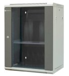EMITERNET Separate hanging cabinet 19" 15U, sheet metal/glass door, 600&times;450&times;770mm width/depth/height EM/AP6415