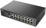 L&uuml;liti ZyXEL Zyxel GS1100-16S 16-pordiline Gigabit - DIP valija Juhtmeta l&uuml;liti