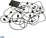 SOLARNA GIRLANDA OGRODOWA LED BEMKO SOLBEE 3W 3000K 10SZT 10M IP65 CZARNA C83-SOB-003BL-3K
