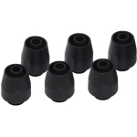 Alphacool HF screw-on nozzle TPV - straight - black (black (matt), set of 6, straight)