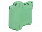 Enclosure: for DIN rail mounting | polyamide | green | terminals: 12