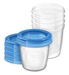 Accessories, strollers for children philips avent  AVENT trauki ar vāciņiem krūts piena/ēdiena uzglabā&scaron;anai 180 ml (5gab) SCF619/05