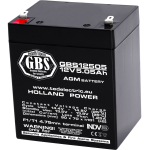 12V 5Ah aku :: AGM: VRLA :: 12 volti, 5 ampertundi (Ah) :: Klemmi t&uuml;&uuml;p T1 (4,75 mm)