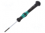 Screwdriver | slot | precision | 2,5x0,4mm | Series: Kraftform Micro