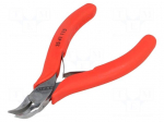 Pliers | curved,precision,half-rounded nose | 115mm