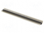 Pin header | pin strips | male | PIN: 100 | angled 90&deg; | 2.54mm | THT