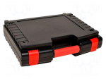 Container: transportation case | 390x314x102mm | black/red | ABS