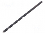 Drill bit | for metal | &Oslash;: 5mm | L: 132mm | HSS | Working part len: 87mm
