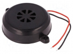 Sound transducer: piezo alarm | 12&divide;24VDC | Colour: black