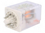 Relay: electromagnetic | DPDT | Ucoil: 230VAC | 10A/250VAC | 10A/24VDC