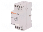 Contactor: 4-pole installation | NC + NO x3 | 24VAC | 24VDC | 32A | DIN
