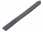 Hole and edge shield | PVC | L: 10m | grey | H: 8mm | W: 4.5mm | -30&divide;70&deg;C