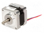 Motor: DC | bipolar,stepper | 12VDC | step 1,8&deg; | 0.21Nm | 0.24kg | 0.4A