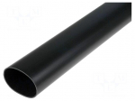 Heat shrink sleeve | glued | 6: 1 | 69.8mm | L: 1.22m | black