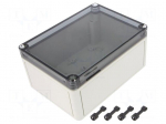 Enclosure: multipurpose | X: 130mm | Y: 180mm | Z: 90mm | TK PS | grey