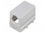 Enclosure for connectors: HDC | size E10 | for cable | EMC | angled