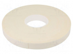 Tape: fixing | W: 25mm | L: 33m | Thk: 1mm | two-sided adhesive | white