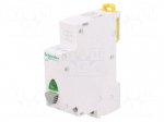 Pushbutton switch | 250VAC | 16A | for DIN rail mounting | 12&divide;48V