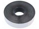 Tape: self-amalgamating | black | 25mm | L: 10m | Thk: 0.75mm | -40&divide;100&deg;C