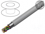 Wire | JE-Y(ST)Y&divide;BD | 8x2x0.8mm | shielded,Al-PET foil | PVC | grey