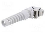Cable gland | angular,with strain relief | M20 | 1.5 | IP68 | grey