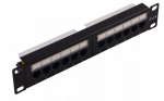 UTP CAT6 12 ports patch panel, for 10" Cabinets Nordmark Structured LAN Cabling system