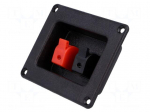 Connector: loudspeaker | terminal | mono | for panel mounting