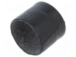 Heat shrink boot | straight,glued | 11.9mm | L: 25.4mm | black