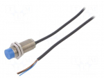 Sensor: inductive | OUT: PNP / NO | 0&divide;12mm | 10&divide;30VDC | M18 | 2m | IP68
