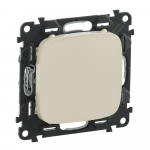 Blanking plate Valena Allure - screw/claw mounting - ivory