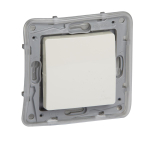 Push-button Niloe - NO-NC - 1-gang IP44 -6 A -250 V -automatic terminals -ivory