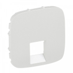 Cover plate Valena Allure - RJ 45/RJ 11 socket - pearl