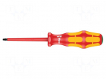 Screwdriver: insulated | Torx&reg; | TX15 | Blade length: 80mm | 1kVAC