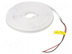 NEON LED tape | white cold | 2835 | LED/m: 120 | 4mm | IP65 | 5W/m | 12VDC