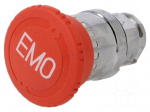 Switch: emergency stop | 22mm | Stabl.pos: 2 | red | none | IP66 | Pos: 2